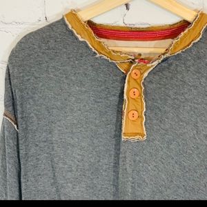 Men Henley shirt.